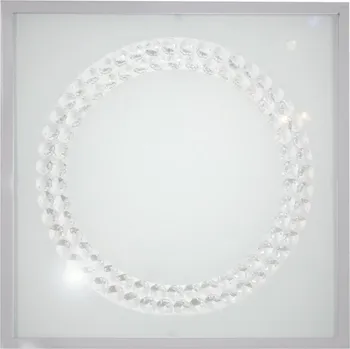 LED stropní svítidlo čtvercové Lux 29x29 saténové moderní skleněné do obýváku a ložnice