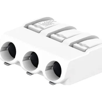 Elektronická součástka WAGO 2061-603/998-404 svorka pro desky plošných spojů 1.50 mm² Pólů 3 bílá 1 ks