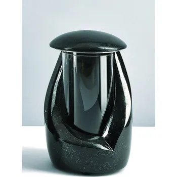 Smuteční dekorace L47-13/22 Žulová hřbitovní lucerna L47 22 cm