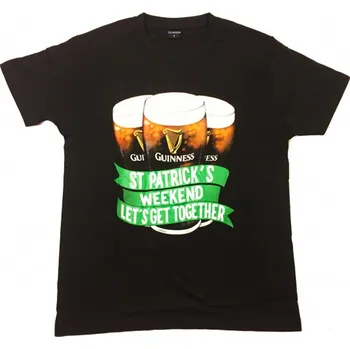 Pánské tričko Tričko Guinness St. Patrick's Day, černé - vel. M