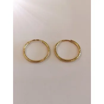 Náušnice Zlaté kruhy malé, hladké