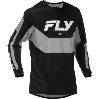 Moto dres Dres KINETIC, FLY RACING - USA 2026 (černá/šedá) (Velikost: 2XL)