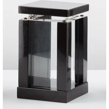 Smuteční dekorace L59-15x15/24 Žulová hřbitovní lucerna L59