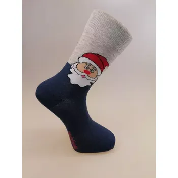 Pánské ponožky Dospělé ponožky Mikuláš - 35-38 / modrá