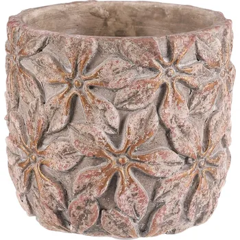 Biokrb Betonový obal na květináč Flower S, 13 x 13 x 11 cm, 13 cm, šedá