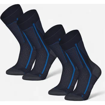Pánské ponožky QUECHUA Turistické polovysoké hřejivé ponožky SH 500 47/50 MODRÁ
