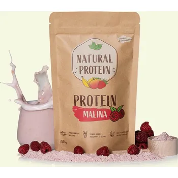 Protein NATURALPROTEIN Přírodní proteinový nápoj s pravými lyofilizovanými malinami