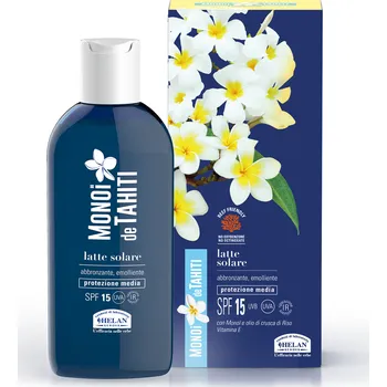 Přípravek na opalování Helan Monoi de Tahiti Zklidňující opalovací mléko SPF15 200ml