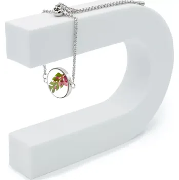 Náramek Náramek z nerezové oceli s přívěskem, stříbrná barva