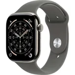 Apple Watch Series 11 42mm Titan Cellular, Přírodní, Sportovní řemínek S/M
