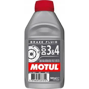 Brzdová kapalina MOTUL BRZDOVÁ KAPALINA DOT3 & DOT4 0,5L