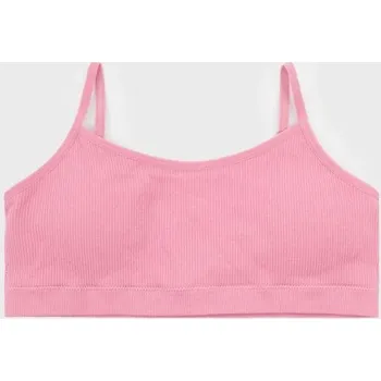 Sinsay - Žebrovaný top - burgundy - 732FY-53X - 732FY-53X-U13