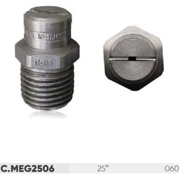 Příslušenství pro vysokotlaký čistič Vysokotlaká nerezová tryska 1/4 NPT 25° úhel, vel. 060 (nerezová tryska)