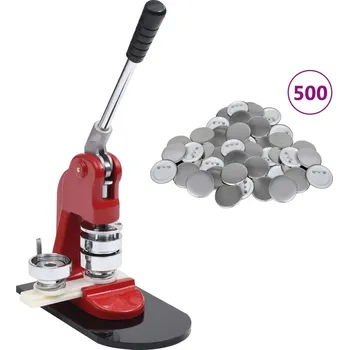 zahrada-XL Stroj na výrobu placek 500 ks butonů se špendlíkem 37 mm 3056502