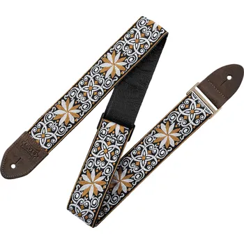 Kytarový popruh Levy's M8HTV Vintage Hootenanny Yellow Kytarový pás