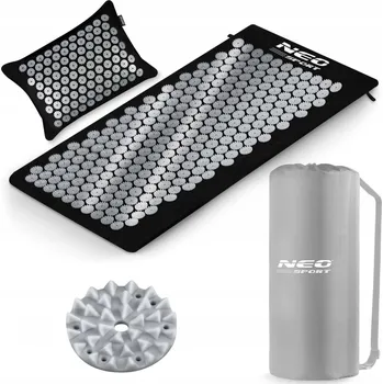 Pracovní oblečení AKUPRESURNÍ PODLOŽKA S BODCI NEO-SPORT NS-903 ČERNO-STŘÍBRNÁ