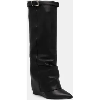 Dámské kozačky Kozačky Steve Madden Corenne dámské, černá barva, na klínku, SM11003418 SM11003418.017 99X, EUR 38