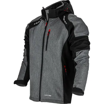 LAHTI PRO LAHTIPRO SOFTSHELLOVÁ BUNDA S KAPUCNOU ŠEVĚ-ČERNO-ČERVENÁ CE Velikost: L