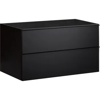Koupelnový nábytek CERANO - Koupelnová skříňka pod umyvadlo Velora - černá matná - 80x49,8x46 cm