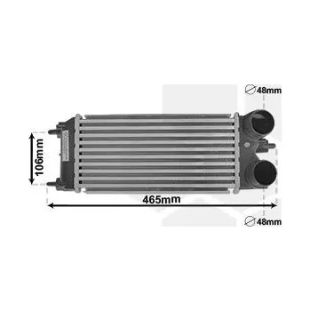 Chladič motoru Chladič turba VAN WEZEL 18004701