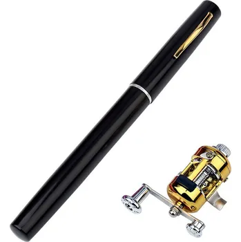 Horské kolo Kapesní teleskopický rybářský prut - Černý