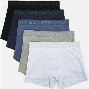 Boxerky Sinsay - Sada 5 boxerek - námořnická modrá - 733EL-59X - 733EL-59X-S