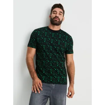 Pánské tričko Sinsay - Tričko s krátkým rukávem Rick & Morty - černá - 617EY-99X - 617EY-99X-M