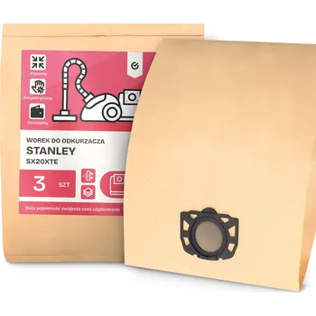 Sáček do vysavače Papírový sáček do vysavače Stanley SX20XTE 3 ks