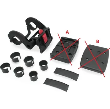 brašna na kolo držák pro přední brašny a koše Animal Qfix E95 kompozitový (vhodný pro elektrokola s displejem uprostřed, rozteč 95 mm, pro řidítka o průměru 22,2 - 31,8 mm, nosnost 5 kg)