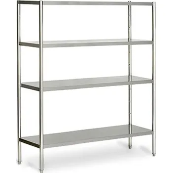 Vinotéka G.Gastro Nerezový regál ECO - 2,0 x 0,5 m - se 4 policemi (NASTAVITELNÉ