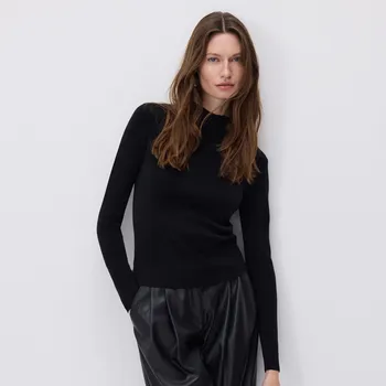 Dámský svetr Reserved - Svetr s příměsí vlny - černý - 132GS-99X - 132GS-99X-XL