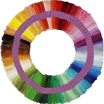 Příze Ruhhy 25662 Sada barevných vyšívacích nití 150 ks × 8 m