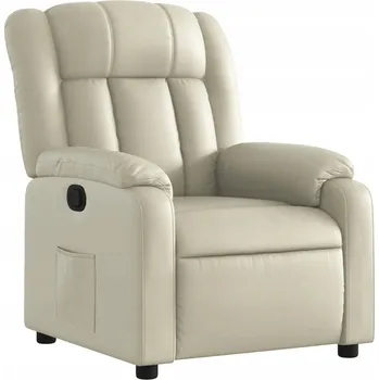 Křeslo Polohovací křeslo krémové 78x92x98 cm