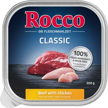 Krmivo pro psa 27x300g Rocco Classic mističky - hovězí s kuřecím