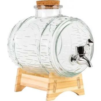 Sklenice Skleněný soudek ŠTĚSTÍ 2000ml