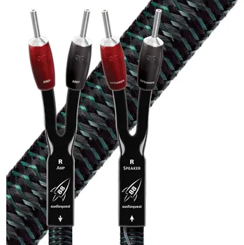 Audio kabel Audioquest Rocket 88 FR banánky - Silver 4m (Reproduktorové kabely full-range (cena za pár))