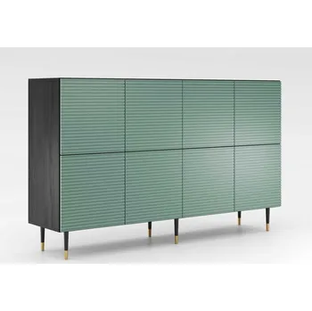 Komoda Maridex Komoda s drážkovanými čely Imperial I08 maride Maridex barevné provedení Imperial: černá drážkovaná