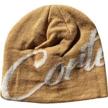 Čepice Corteiz Strike Skully Beige Velikost: ONE SIZE