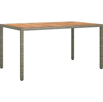 Zahradní nábytek Zahradní stůl Šedá 150 x 90 x 75 cm polyratan