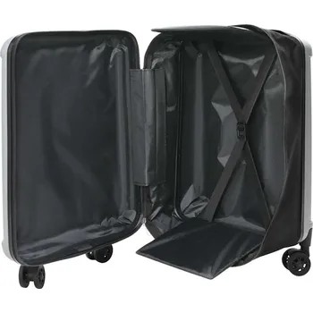 Kufr se zámkem Stříbrná 43 x 27 x 66 cm ABS plast