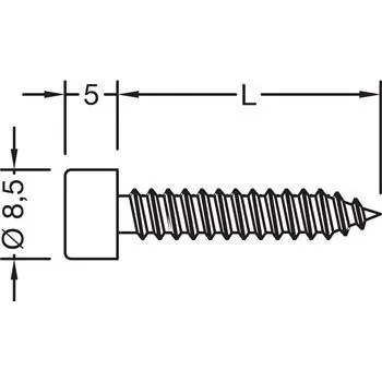 GUTMANN Samořezné šrouby bez těsnění, 5,5 x 22 mm, nerez ( balení = 100ks )