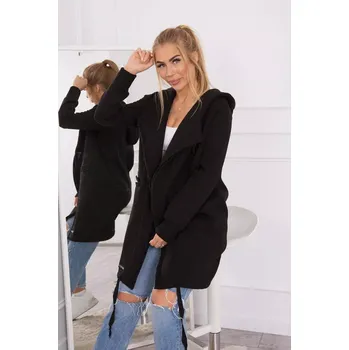 Zateplená bunda s kapucí černá UNI