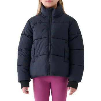 Dívčí bunda Dívčí bunda 4F JUNIOR-DOWN JACKET F613-4FJWAW25TDJAF613-20S-DEEP BLACK Černá 164
