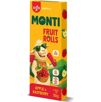 MONTI ovocná trubička Jablko & Malina 30g