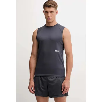 Pánské tričko Tréninkové tričko Hummel šedá barva, 229886. 90X, vel. M