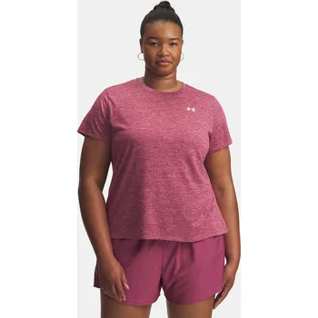 Dámská móda Dámské tričko Under Armour Tech SSC- Twist&-RED 1384228-659 Červená 2X