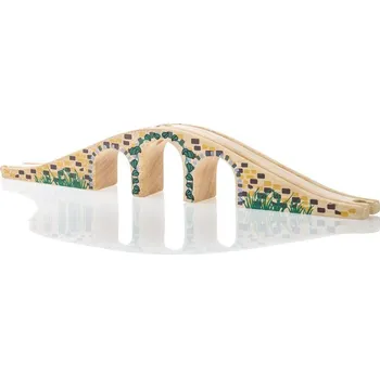 Výuková hračka Bigjigs Rail dřevěná vláčkodráha - Most