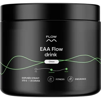 Aminokyselina FLOW EAA Flow drink, 375g - min. trvanlivost do 1.10.2025 Příchuť: malina