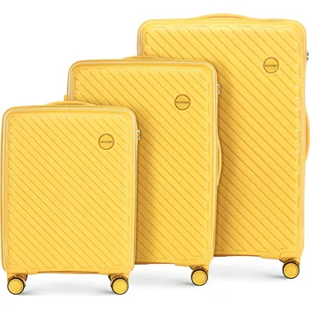 Sada polypropylenových žlutých kufrů | WITTCHEN | 56-3T-20S-50