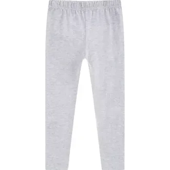 Dívčí oblečení Dětské jednobarevné legíny KUGO FT1231 šedé vel.134,146